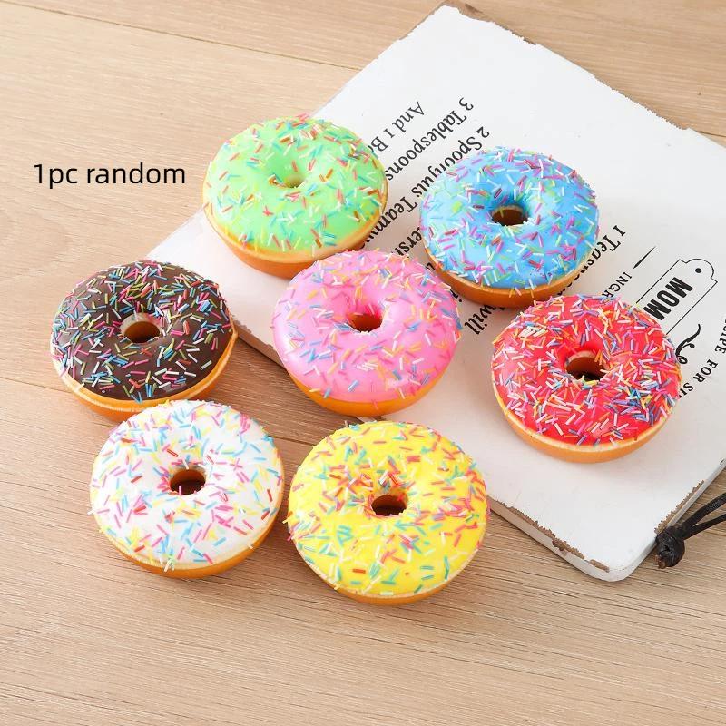 Simulation Donut Squeeze Stress Relief Toy High Simulation Decompression Fidget Toy for Hospital Patient Calm Down