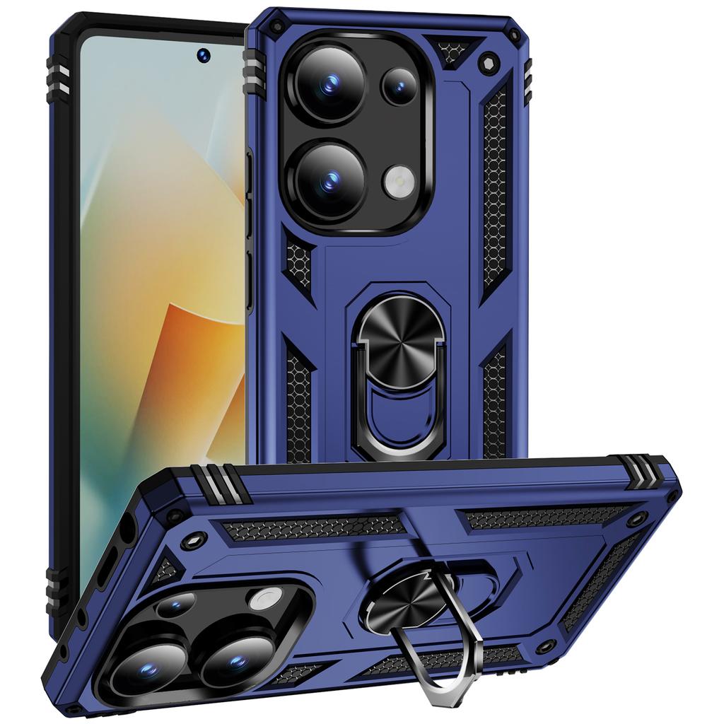 For Xiaomi Redmi Note 13 Pro 4G/Poco M6 Pro 4G Case Anti-Drop PC+TPU Kickstand Phone Cover