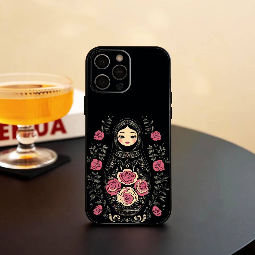 R-Russian Doll Matryoshka Phone Case Silicone Soft For IPhone 17 16 15 14 13 12 11 X XR Plus Pro Max Plus