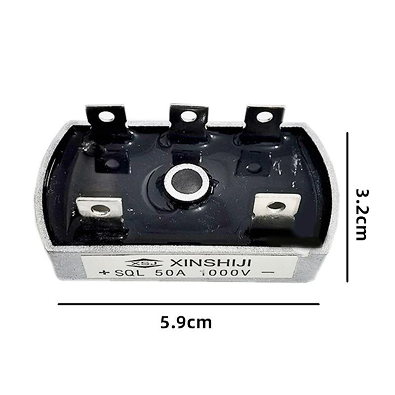 50A1200V Rectifier Single Phase 35A Brushless Generator Heat Sink Diode Bridge Group