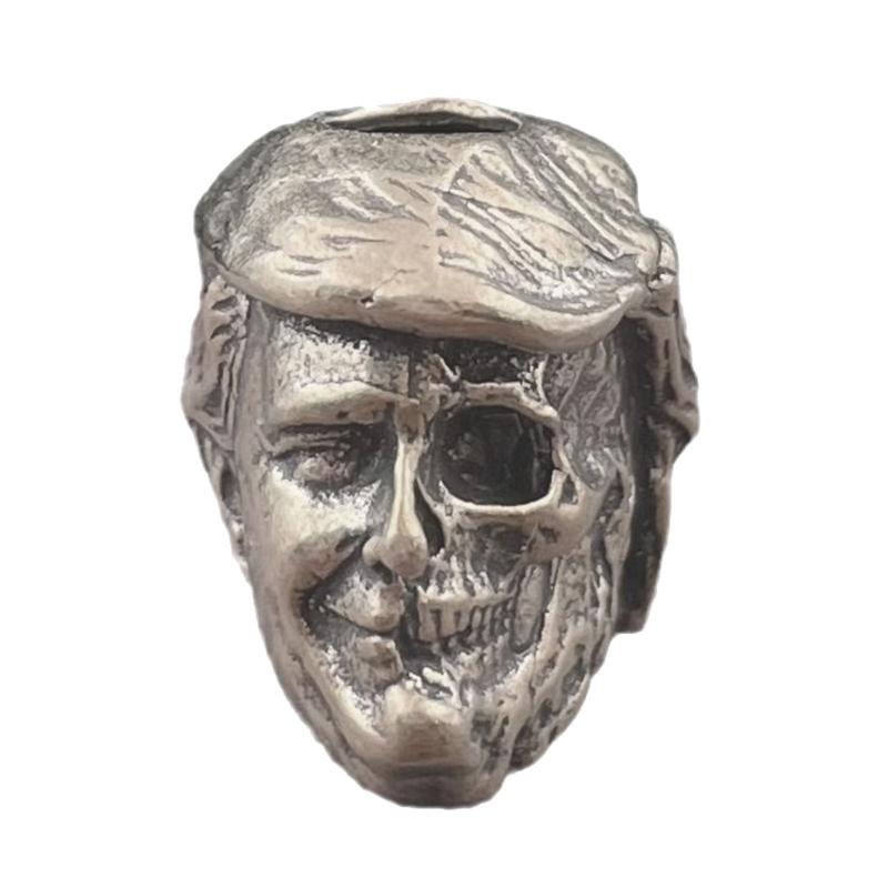 

Brass Skull Charm Skull Jewelry Pendant Bead Charm Lanyard Bead Brass Texture Suitable for Bracelets and Keychains медный/белый