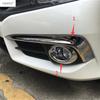 Chrome Front Rear Fog Lamp Light Ring Eyebrow Eyelid Molding Cover Trim For Honda Civic 2016 2017 Car Accessories Exterior Kit