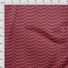 oneOone Cotton Flex Fabric Waves Flame Stitch Print Fabric By The Yard 40 Inch