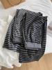 2025 Women's Retro Striped Korean-Style Wide-Leg Pants for Spring & Autumn
