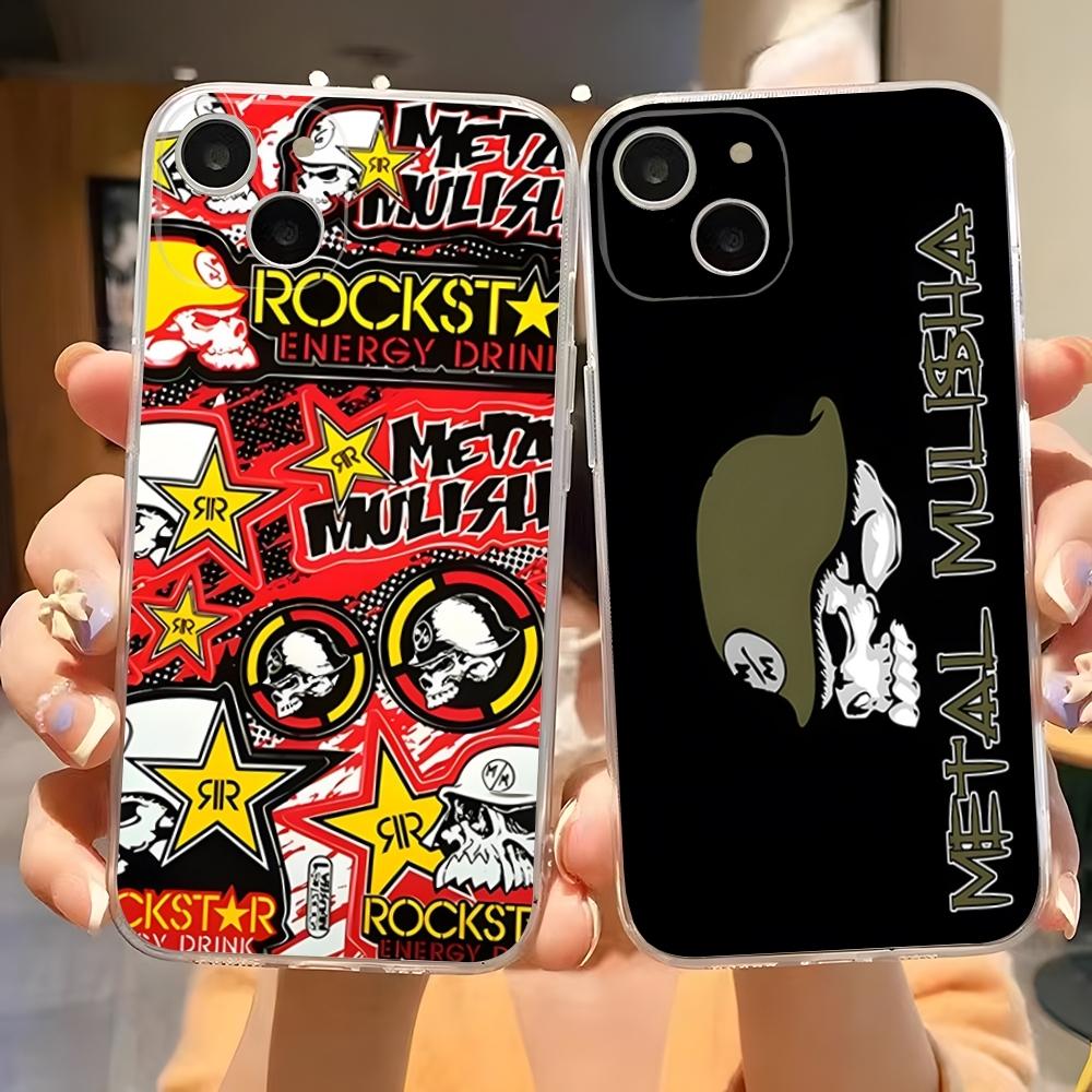 Motocross Metal Mulisha Phone Case For Iphone 15 Pro Max 14 16 Plus 12 11 13 Mini 7 8 X XR XS SE Transparent Back Cover