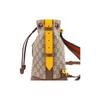 Gucci Neo Vintage Series Tiger Head Decor Old Flower Logo Drawstring Large Capacity Canvas Bucket Bag Tote Backpack Unisex Couple 473875-K9RHT-8856