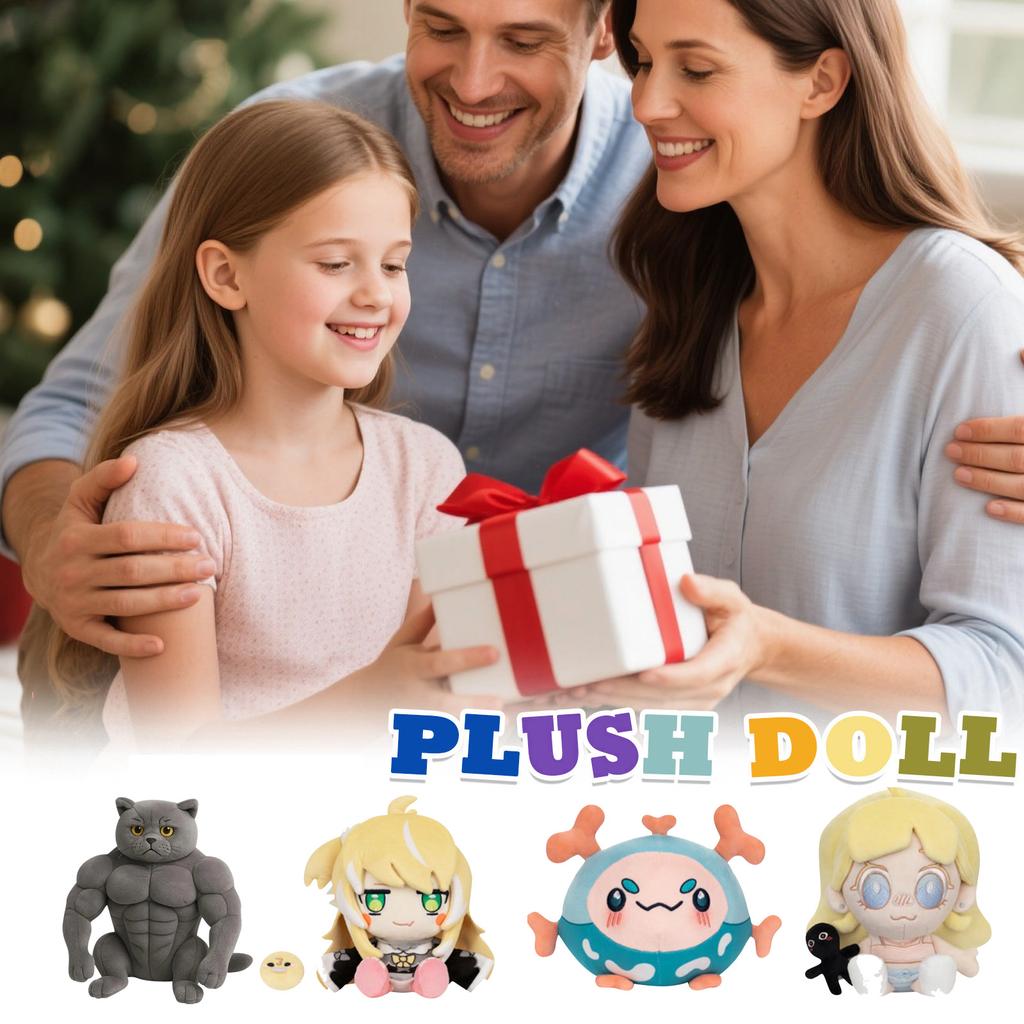 Plush Doll, Toy Gift, Cartoon , Children's Rag Doll, Children's Gift Pillow