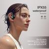 Bone Conduction Headphones, Wireless Bluetooth Open-Ear Sports Headphones with Mic, Type-C Quick Charging 12H Playtime, Upgrade Waterproof Earphones