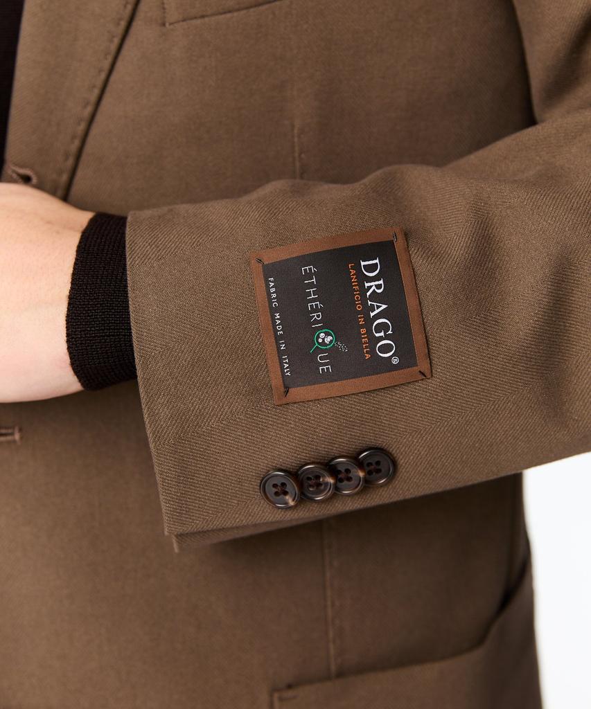 Man On The Boon [Drago] Stitch Detail Cotton Single Jacket_Brown 4714351011