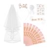 Wedding Decorations Bridal Shower Wedding Veil Team Bride To Be Satin Sash Bachelorette Party Girl Party Decoration Supplies