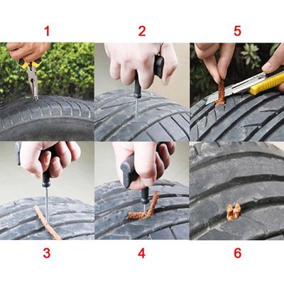 Ποδήλατο αυτοκινήτου Auto Tubeless Tire Brecture Plug Quick Repair Tool 3 Strip Universal