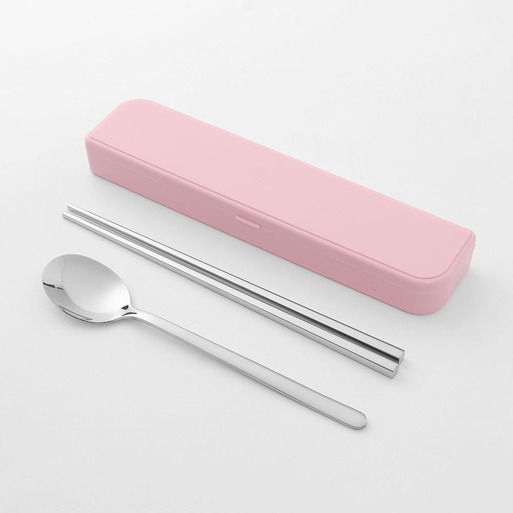 Pastel Portable Cutlery Set (Pink)