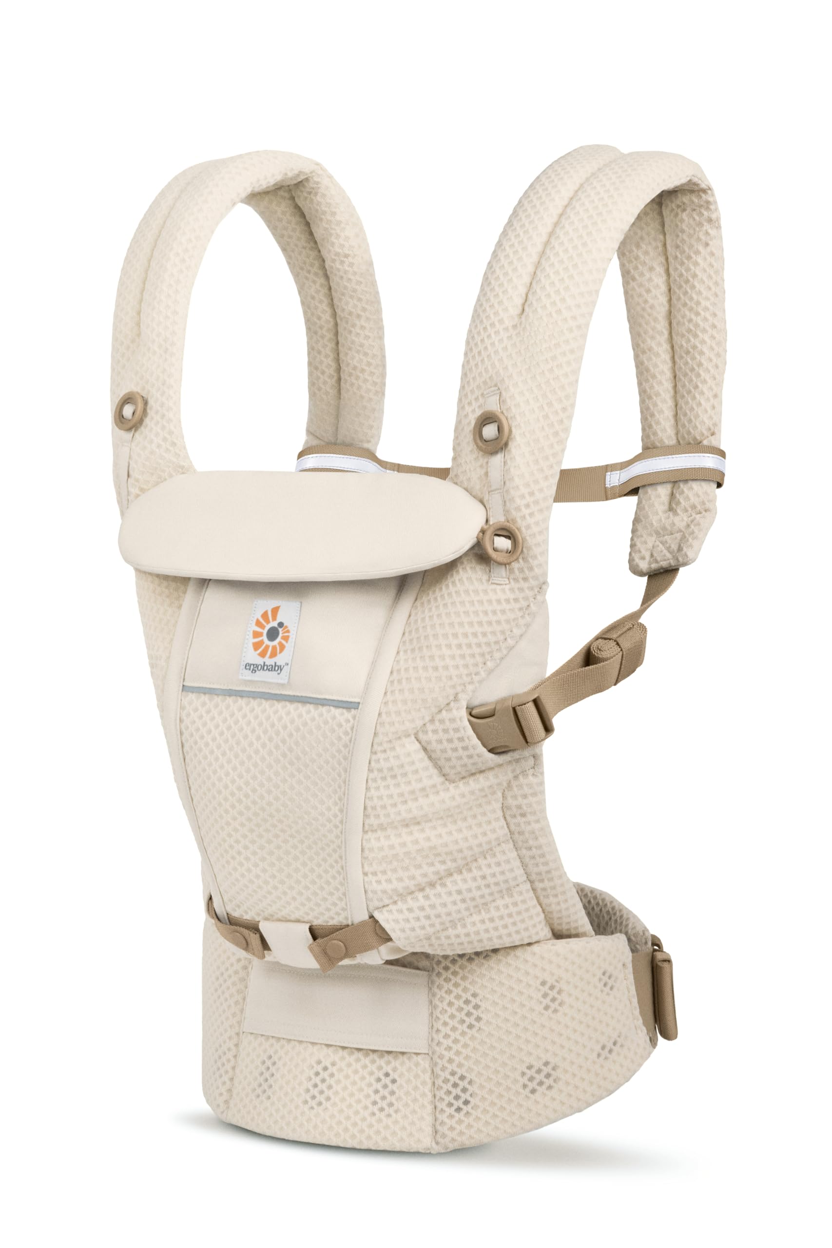 Ergobaby ADAPT SoftFlex Natural Beige Baby Carrier with Genuine Japanese Baby CREGBCASFMNATBGE Warranty, Product, Newborn, 0-48 Months, SoftFlex™