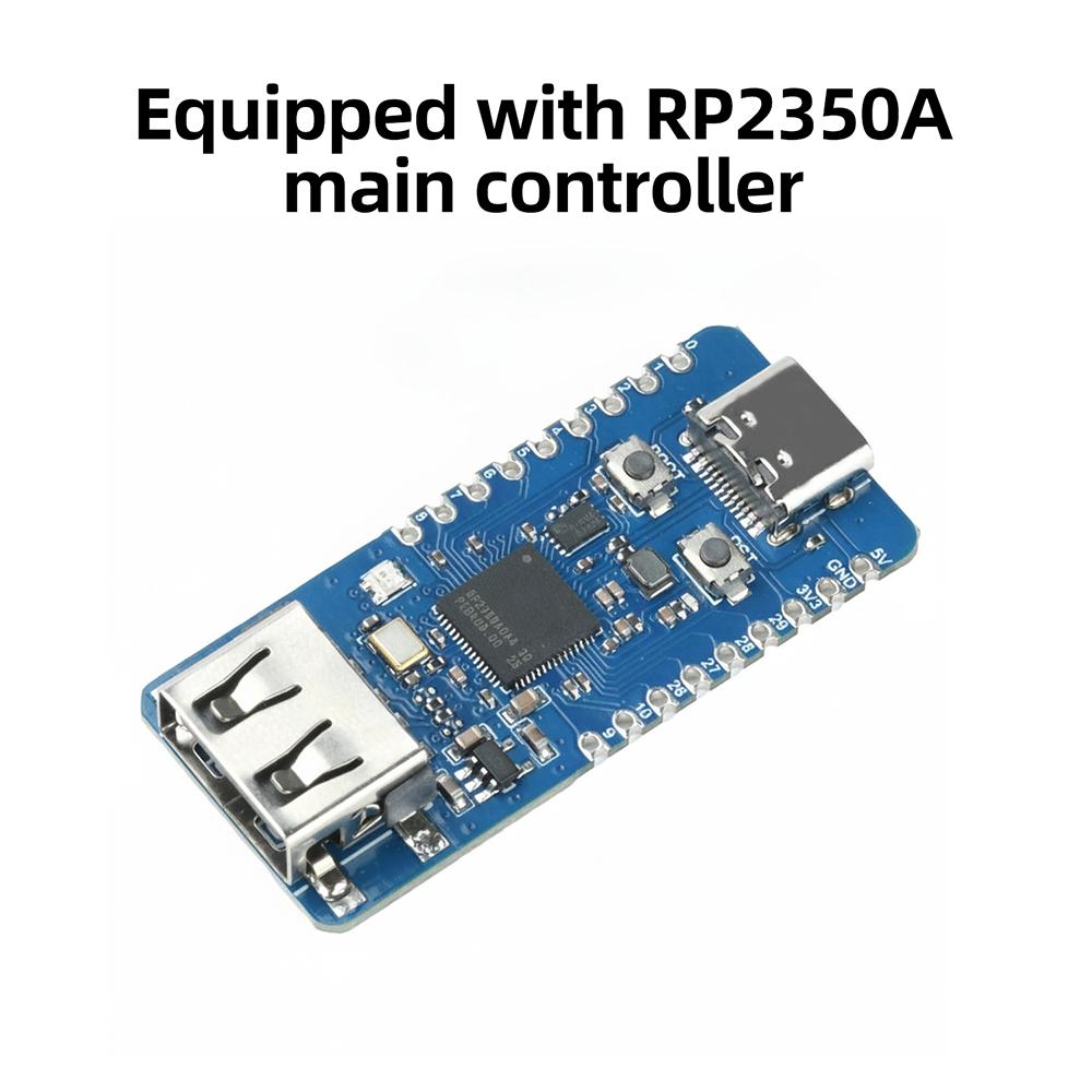 RP2350-USB-A Mini Development Board Microcontroller Processor Based for Raspberry Pi Pico 2 RP2350A Type C