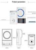 Wireless Waterproof Self-Powered Smart Doorbell with UK Plug