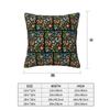Polish Folk Roosters Square Pillowcase Cushion Cover Pillow Case Throw Pillow Cover for Home Bedroom Car