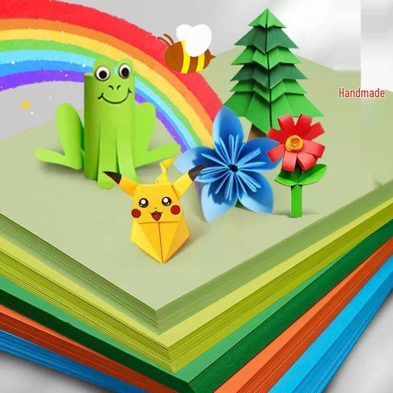 A4 Colored Craft Paper for Kids: Soft, Hard Cardboard for Kindergarten Art Projects and Student Painting