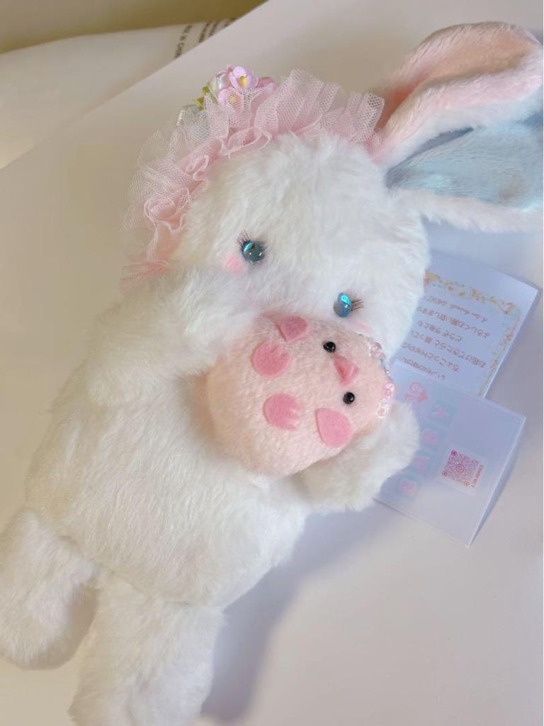 [USED] A.tan Rabbit Popular Artist Wool Felt Teddy Bear Handmade Plush Toy