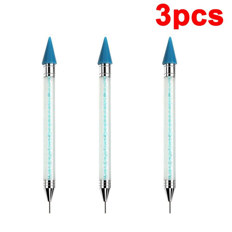 Rhinestone Applicator Pencil Nail Dot Rod Rhinestone Picker Wax Pen Diamond Picker Stick for Rhinestones Dotting Tool DB04