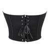 Matte Bandeau Body Shaping Corset Lingerie with Fishbone Structure for Women