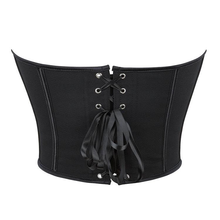 Matte Bandeau Body Shaping Corset Lingerie with Fishbone Structure for Women