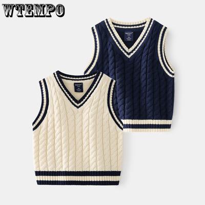 Jungen Strickweste Top Baby Pullover Pullover Frühling und Herbst Kinderbekleidung Kinderpullover