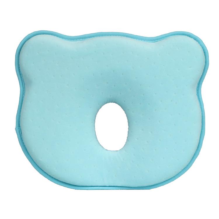 Memory Foam Baby Pillow: Anti-Flat Head Design for 0-1 Year Olds