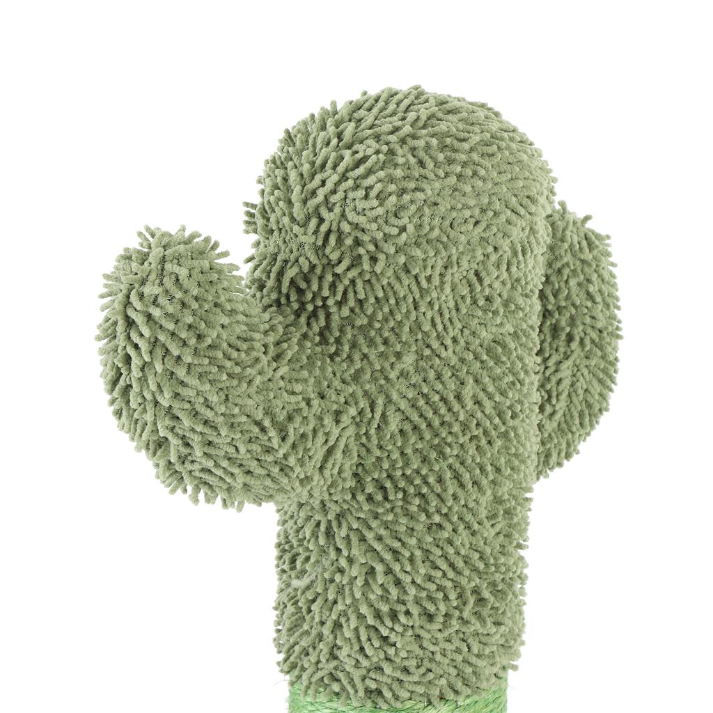 Cactus Cat Scratching Post Stable Multifunction Wearproof Sisal Cat Scratcher Tree for Indoor Cats K