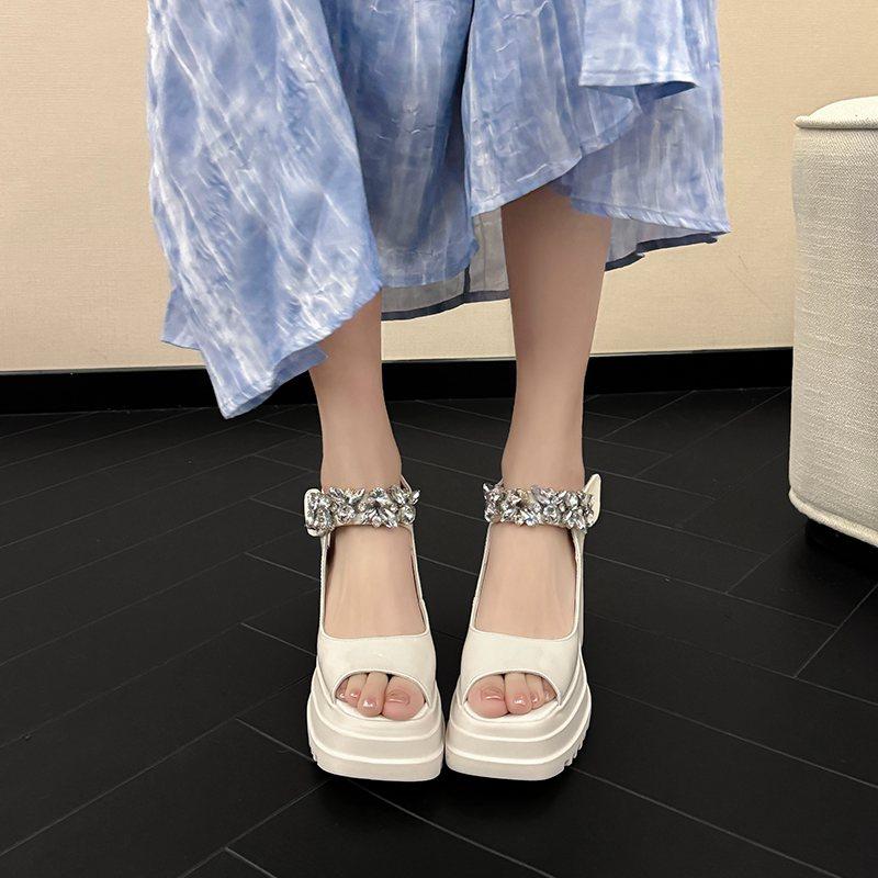 Krazing Pot из коровьей кожи с открытым носком — фото 7