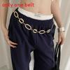 Metal Circle Waist Chain For Women Summer Jewelry With Hook Closure For Casual Wear