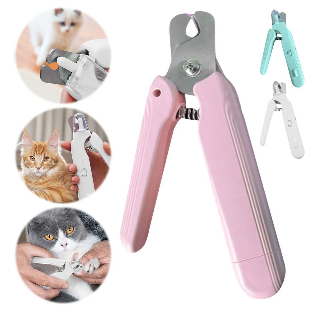 2 In 1 Electric Nail Clippers Anti Splash Universal Nail Cutter Safety Lock Pet Claw Grooming Scissors Pet Supply