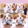 Plush Dog Pendant With Soft Short Pile Fabric For Gift And Collection