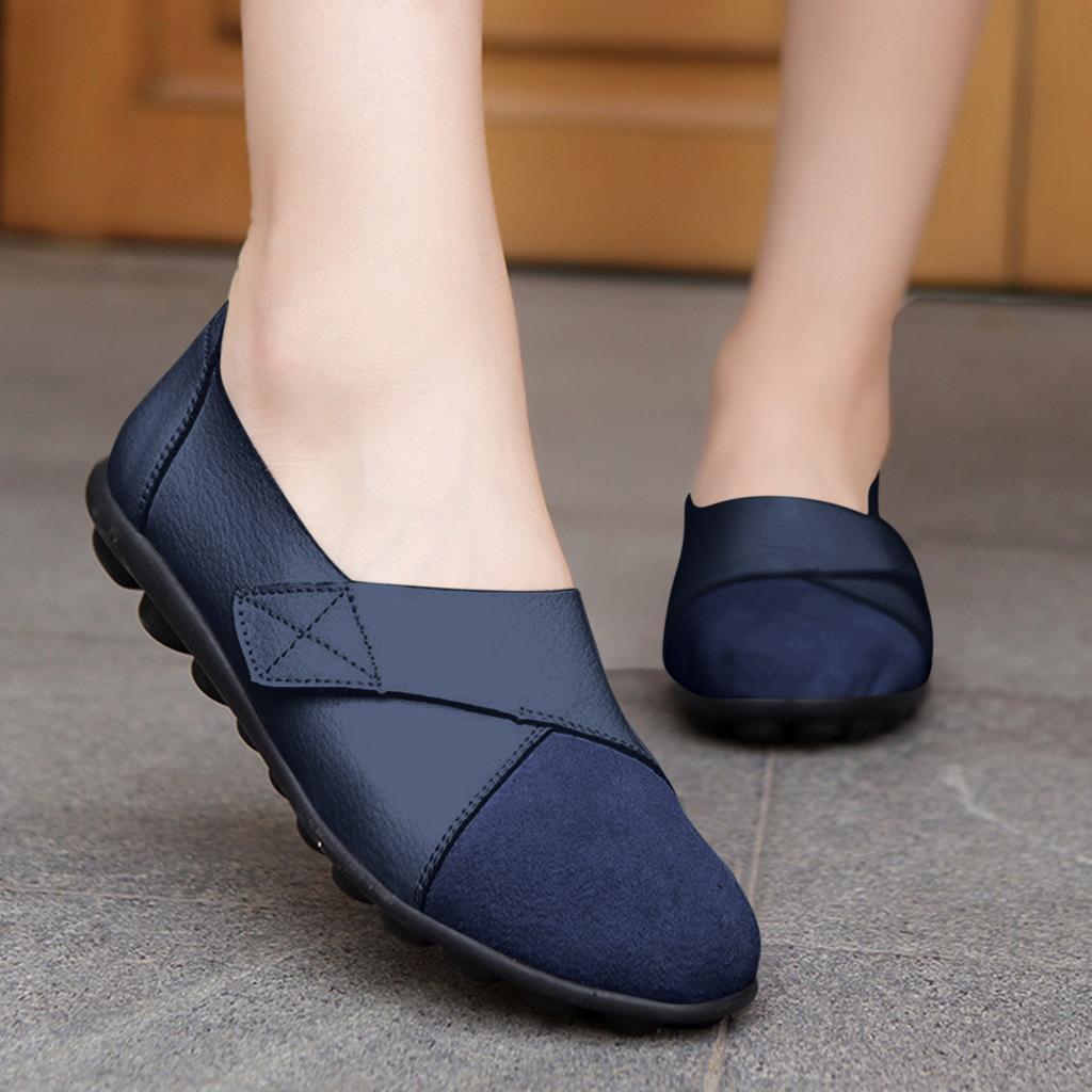 Orthopedic Loafers Shoes For Women Orthopedic Leather Loafers Dress Shoes For Women Lightweight Flats Casual Comfort - Walking Shoes With Flower