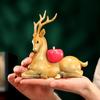 Color Copper Yi Lu Ping An Home Office Xianglu Crafts Desktop Sika Deer Mini Small Decoration