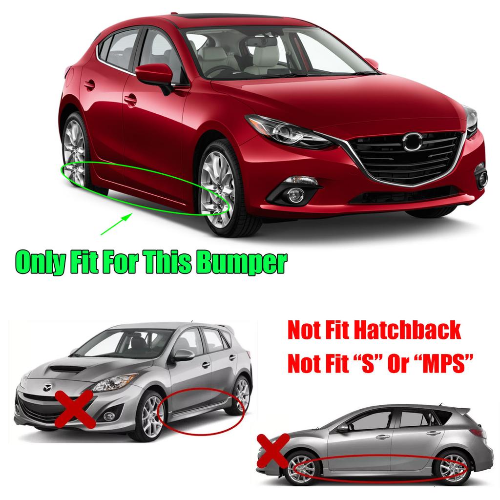 Schmutzfänger Kotflügel Spritzschutz für Mazda 3 BL Axela Limousine 2009 2010 2011 2012 2013 Vorne Hinten Schmutzfänger