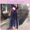 Vintage Floral Half Skirt For Women With High Waist Aline Design For Casual Spring Summer Wear