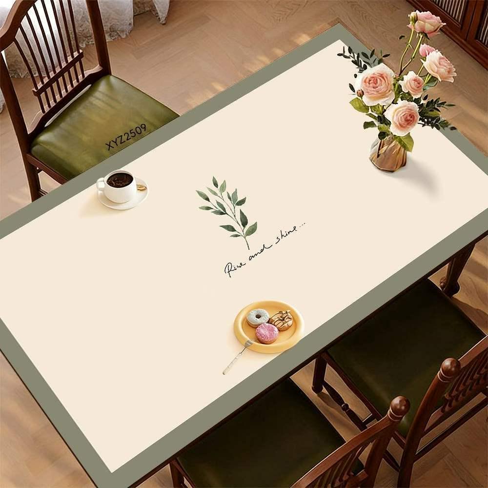Vintage kořeněná kožená podložka pod talíř: Žáruvzdorný, Olejoodolný Stolní Chránič pro Restaurace a Konferenční Stolky