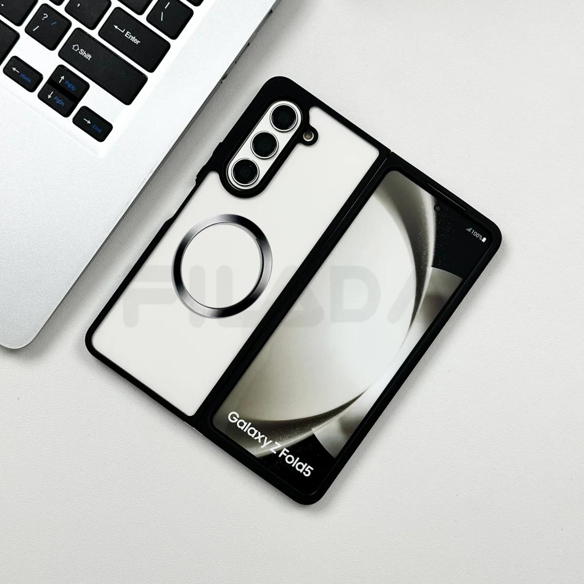 

For Samsung Galaxy Z Fold 5 4 Case Skin Friendly Matte Black Transparent Soft Silicone Shockproof Protection Cover Accessories