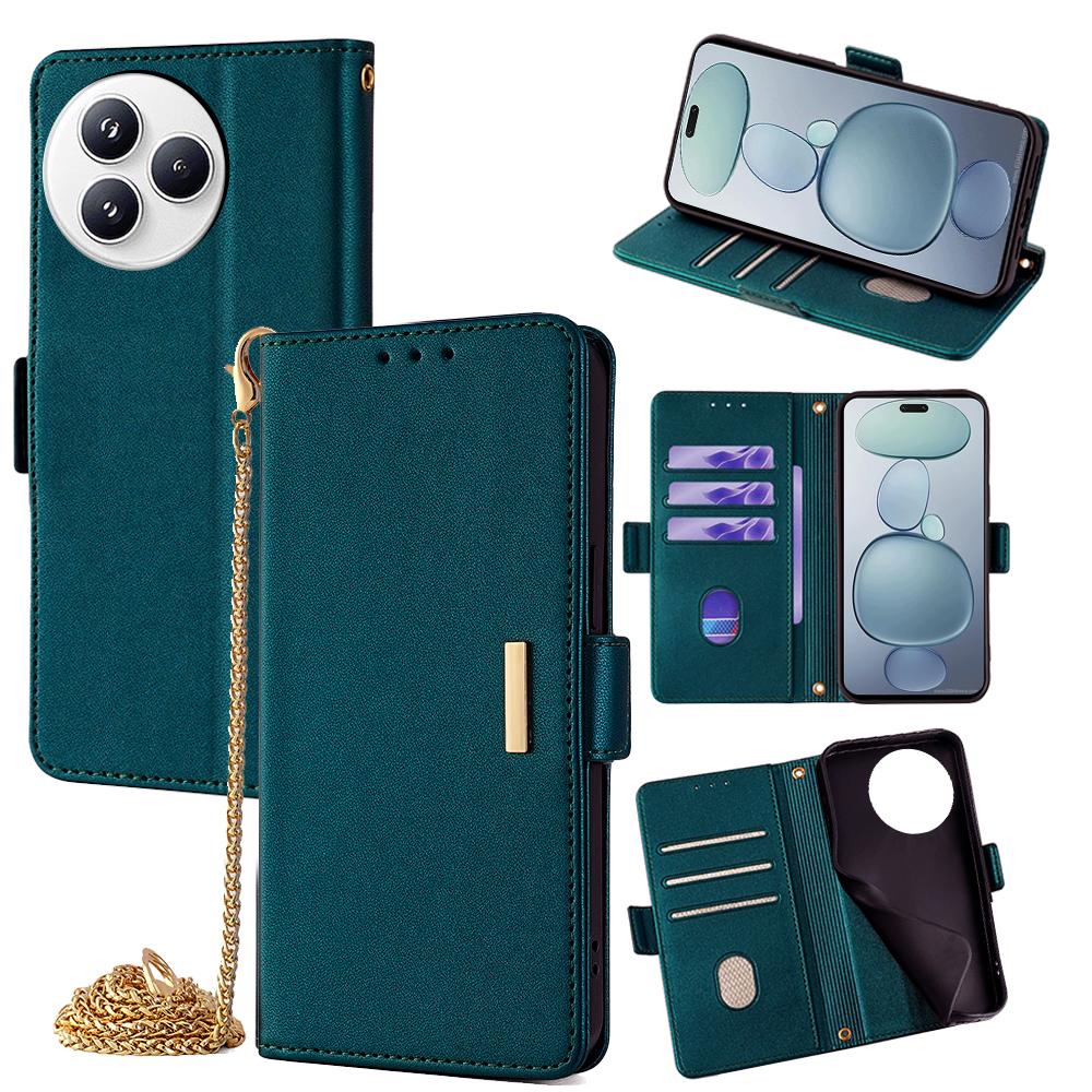For Xiaomi Civi 5 Pro 5G Case PU Leather Wallet Stand Phone Cover with Crossbody Shoulder Strap