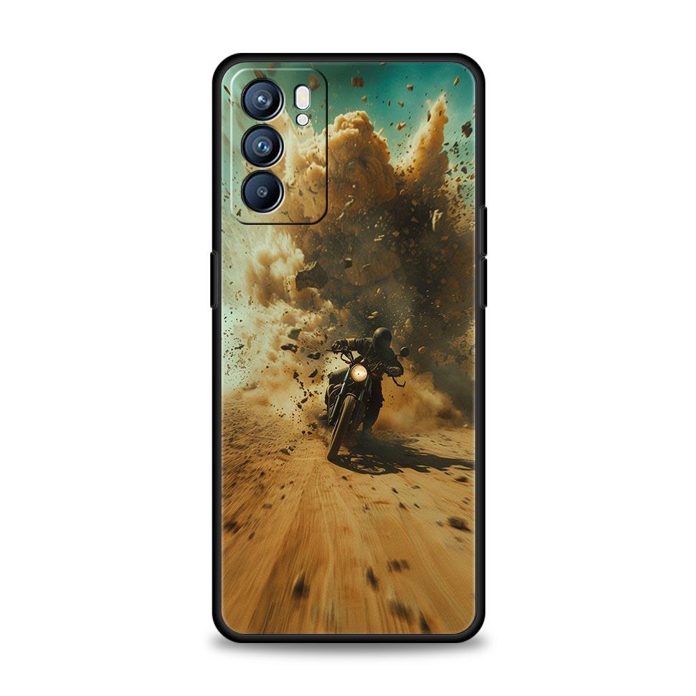 

Чехол для телефона для мотоциклетного спорта Moto Cross Для Oppo A54 A53 A52 A9 A15 A74 A57 A31 Find X6 Pro X5 Reno8 Reno7 Reno6 Pro 5G Чехол Reno6 Pro 5G