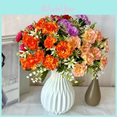 No Ip Faux Carnation Flower Wedding Photography Backdrop Decor For Home And Events
