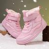 Hohe Kinder Baumwollschuhe Plüsch Warm Schneestiefel Jungen Mädchen Winter Outdoor Wandern Sneaker Wasserdicht Rutschfest