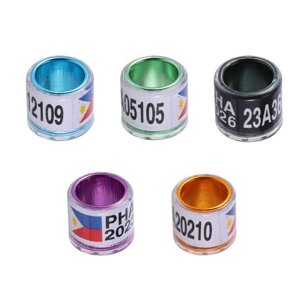 20 st 8 mm PHA 2025/2026 Duvfotsringar Aluminium Plast Fågel Papegoja Identifiering Fotring med Nummer Fågelbärande Tillbehör