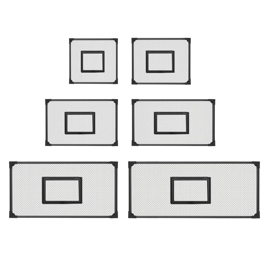 Black Mesh Aquarium Screen Net Easy Install Fish Tank Cover Anti Jumping Lid for Aquatic Pet Safety