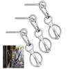 Stainless Steel Horse Tie Ring Silver Horse Rigging Equipment  Horse Trailer Accessories