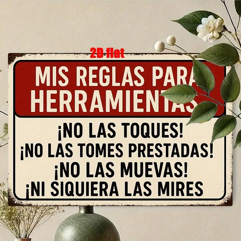 Metal Tin Sign Retro Painting 20x30cm Wall Decor