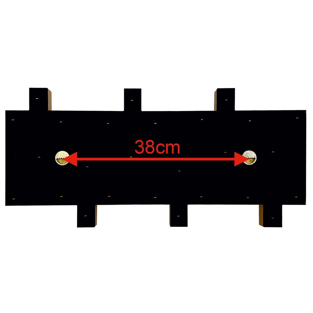 Black Lamele Mini 60cm Wall Clothes Hanger