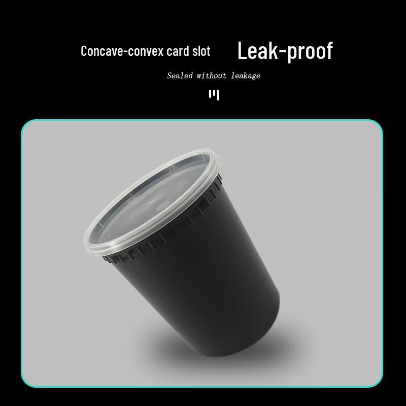 Jianmei Box King 900ml Black Disposable Takeaway Soup Cup