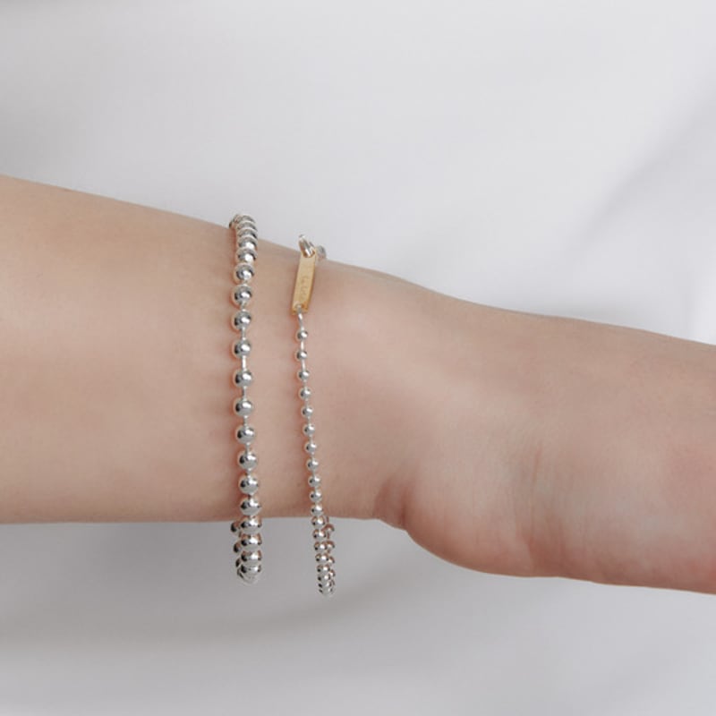 LUNNE Silver 925 Ball Chain Bracelet (2.5mm) #LSB11