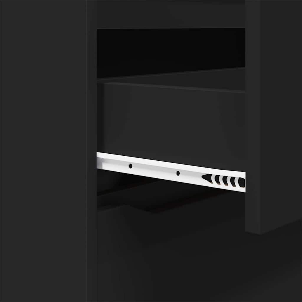 Storage Cabinet Black 80 x 31 x 81 cm Particleboard